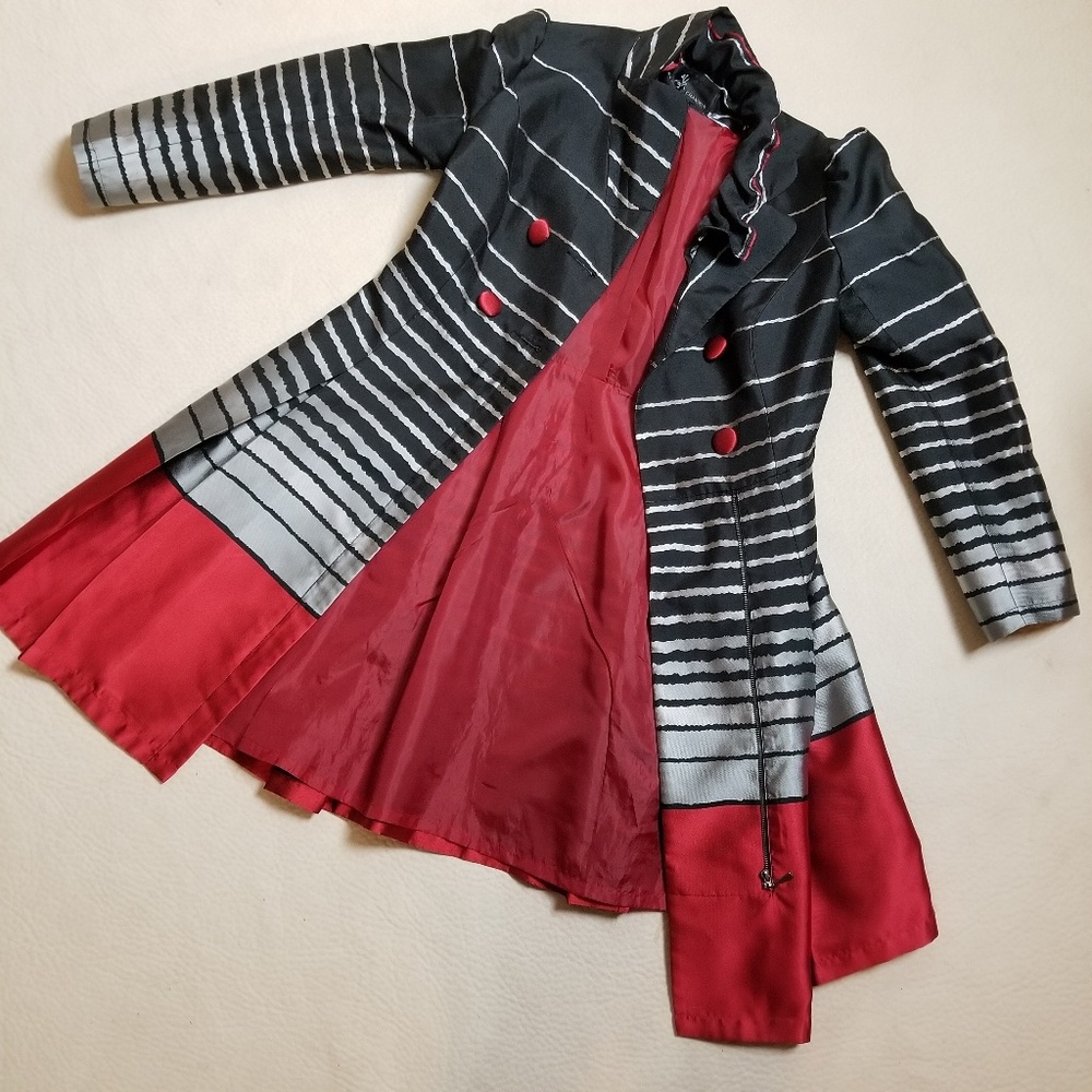 Ruffled Shimmer Coat